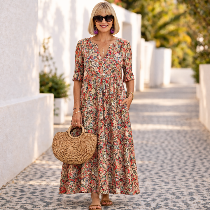 LAUREN | Elegant Midi Dress
