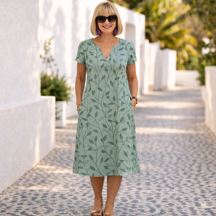 SAMANTHA | Elegant Midi Dress