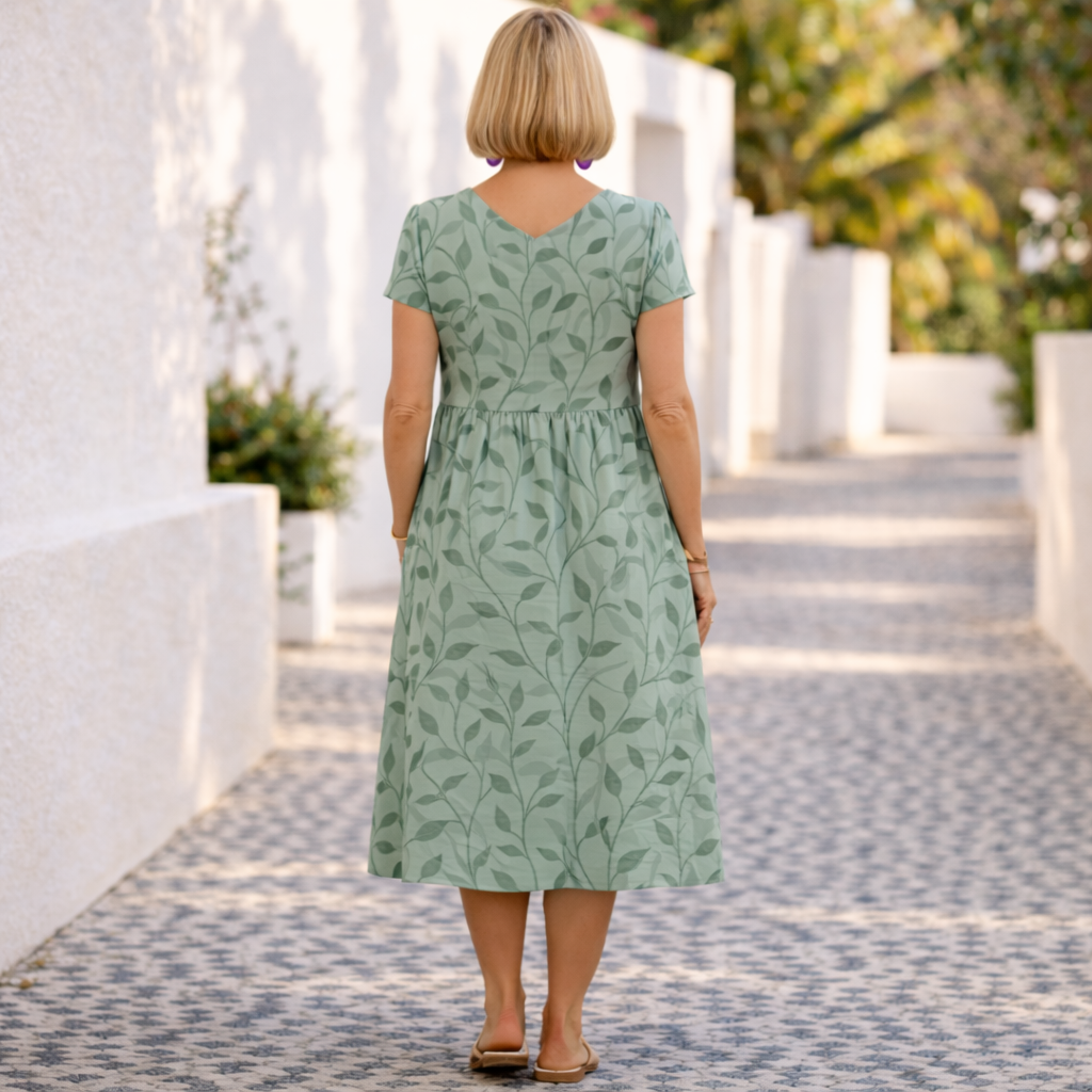 SAMANTHA | Elegant Midi Dress