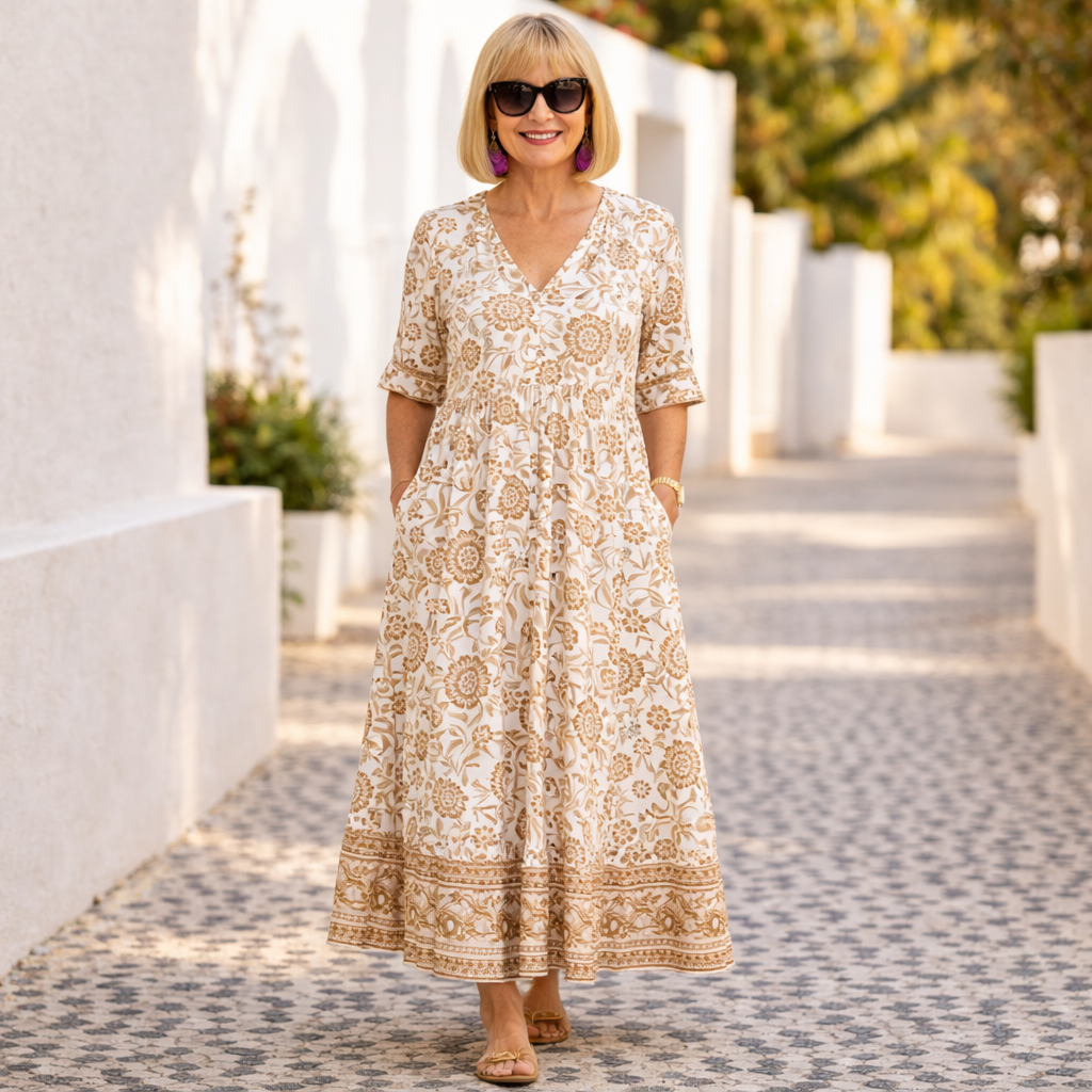 SAVANNAH | Elegant Midi Dress
