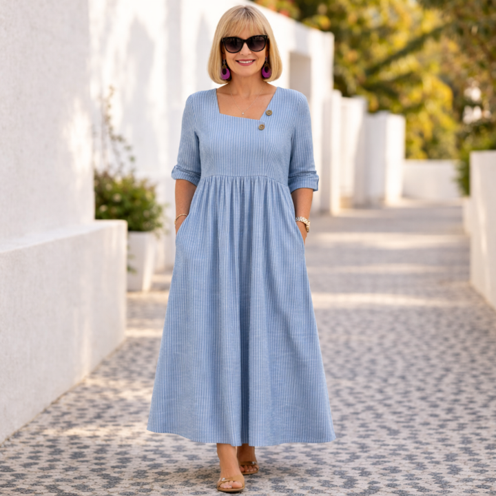 CHLOE| Elegant Midi Dress