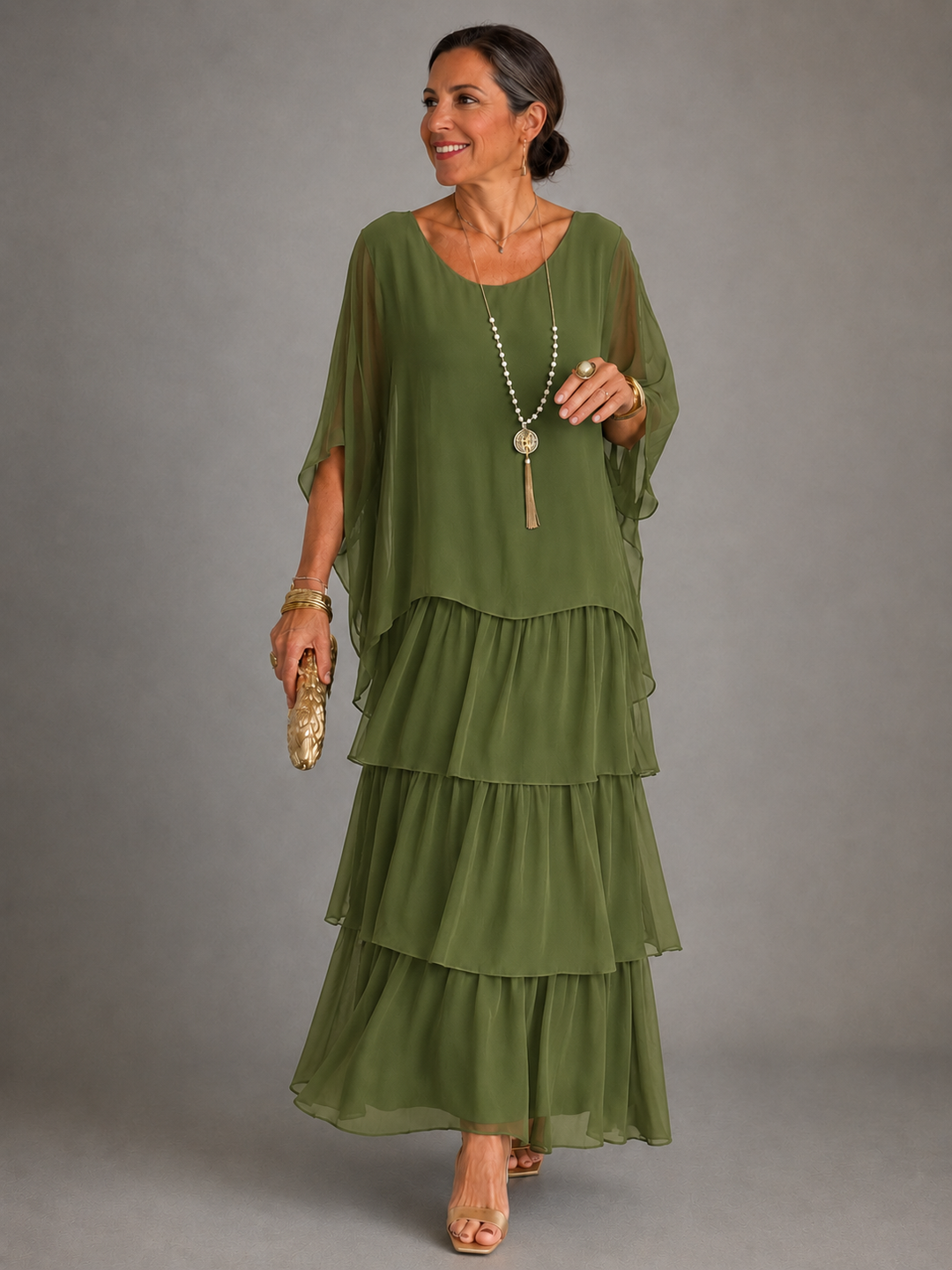 LARA™ | Elegant Flowing Maxi Dress