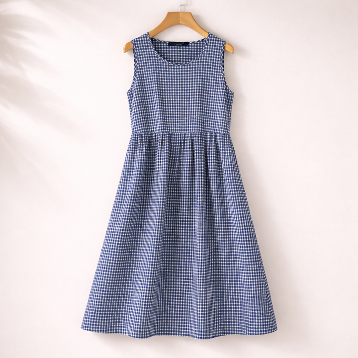 Isabel Gingham Midi Summer Dress