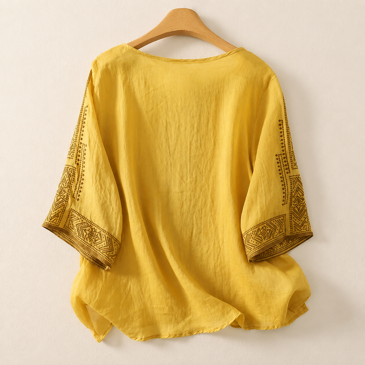 CELINE Cotton Linen Blouse