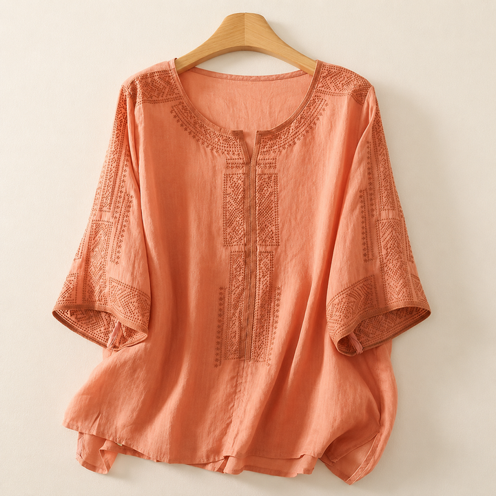CELINE Cotton Linen Blouse
