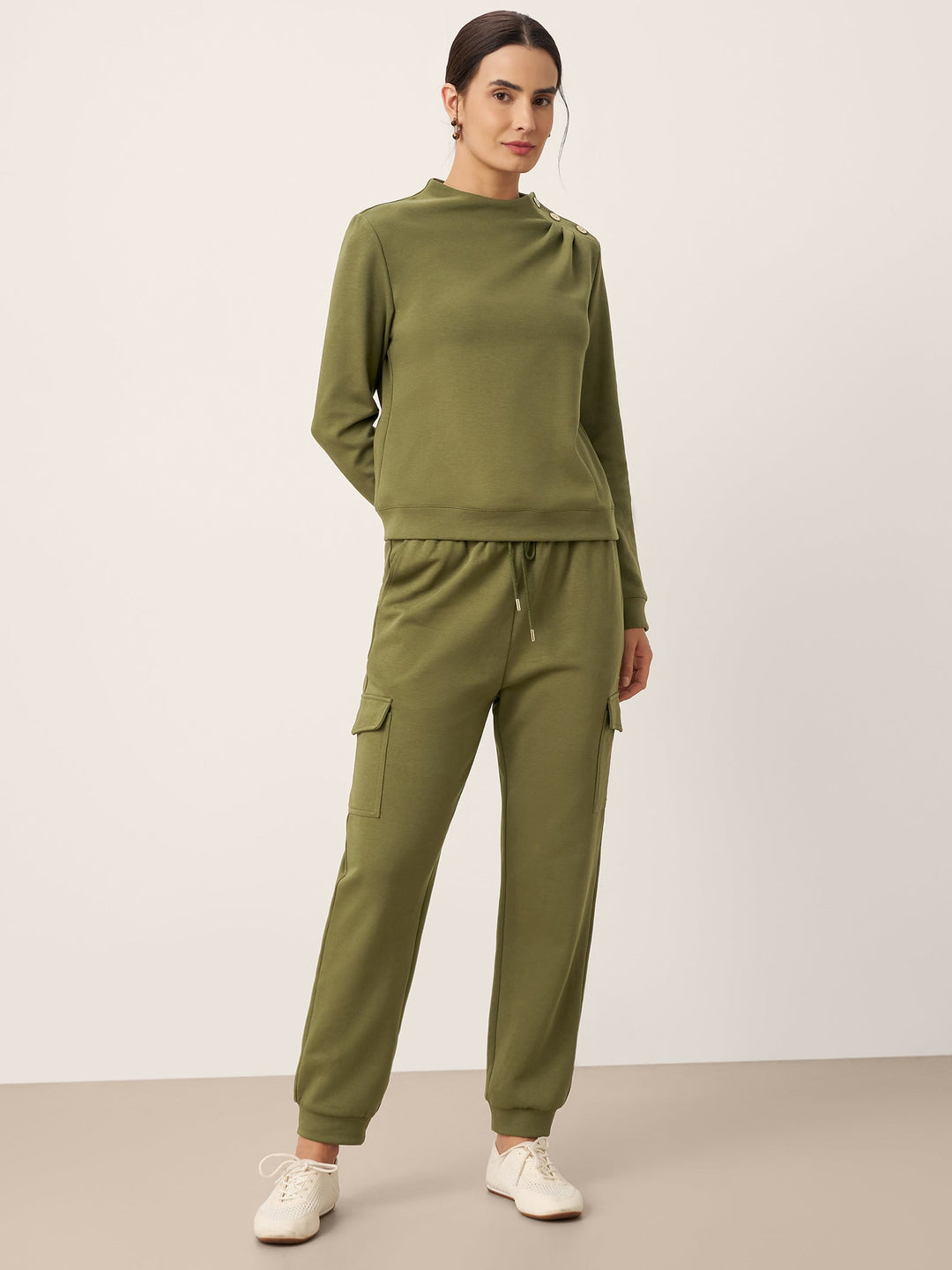 Cotton Drawstring Cargo Pants PIA