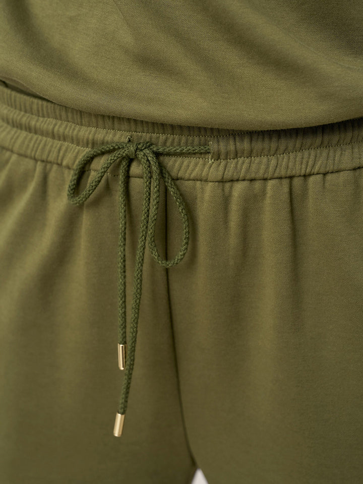 Cotton Drawstring Cargo Pants PIA