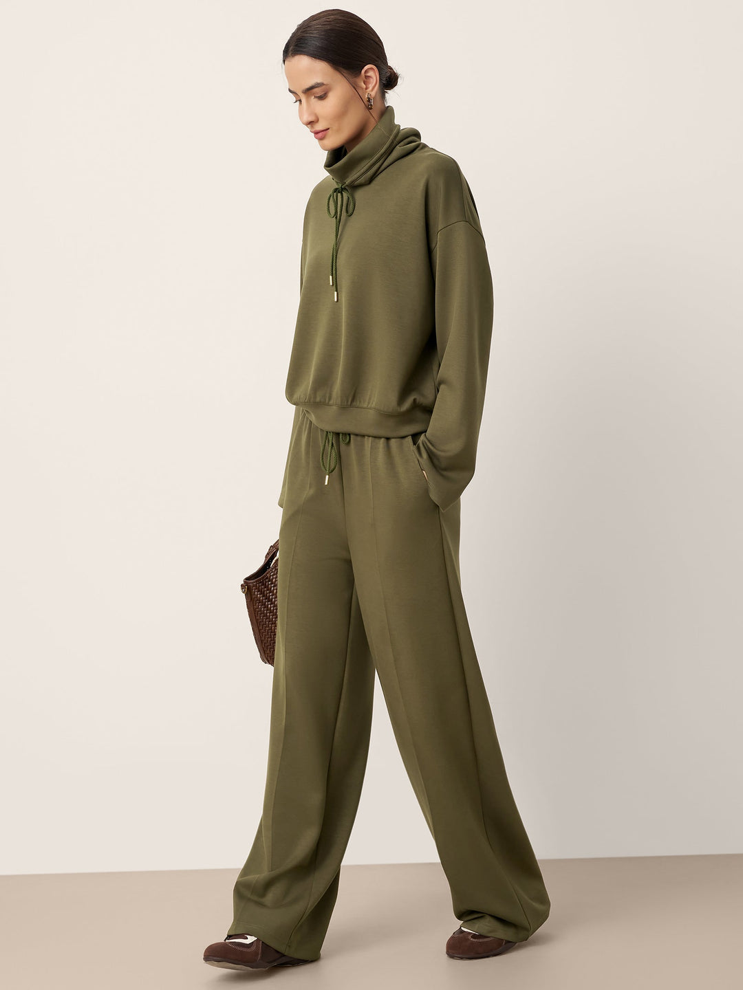 Drawstring Wide Leg Pants CHELSEA