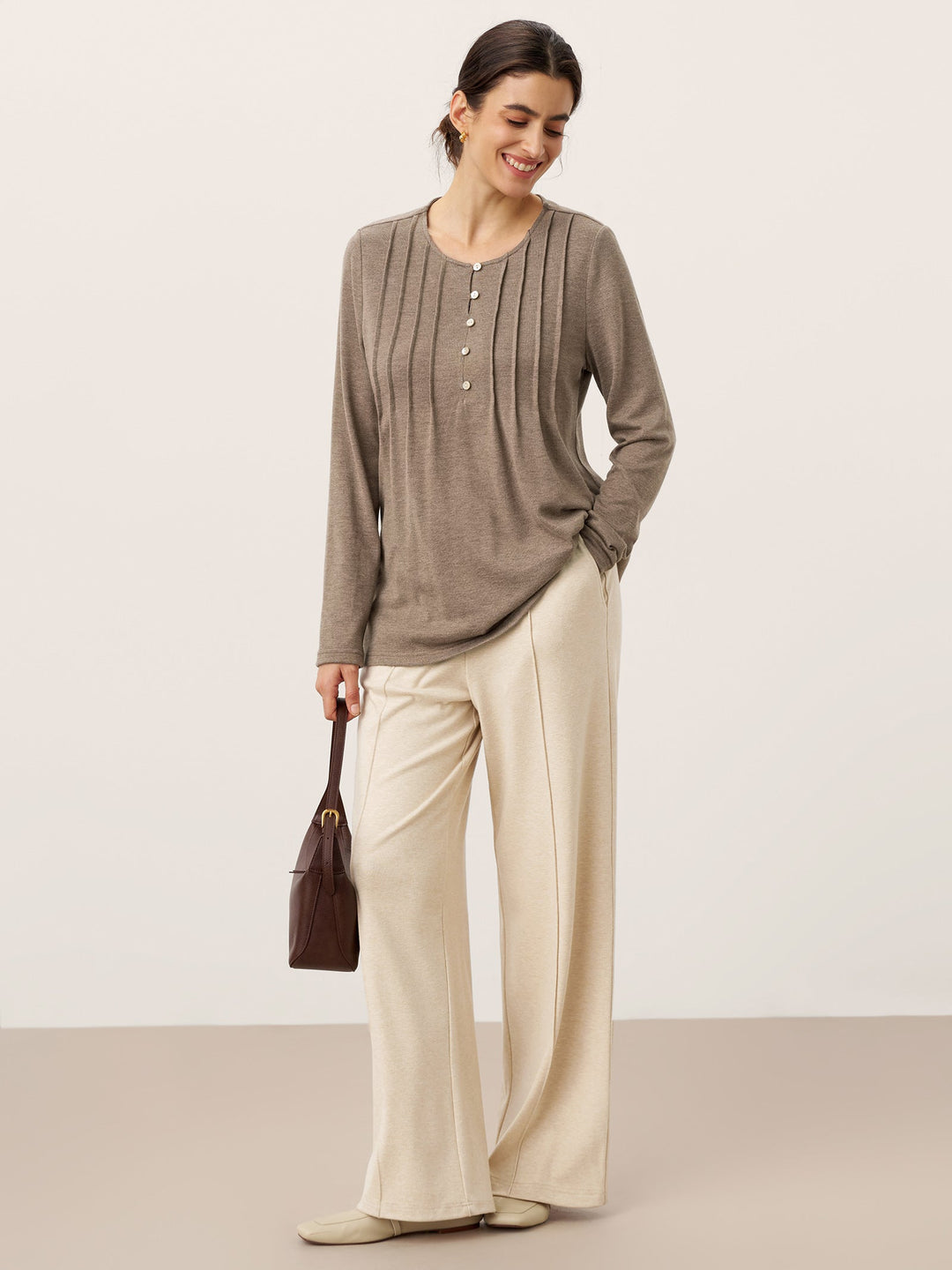 Lyocell-Blend Sculpted Pin-Tuck Drawstring Straight Trousers TAMSIN