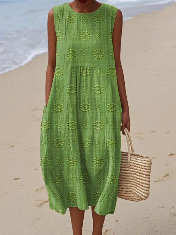 Daisy™ | Pattern Midi Dress